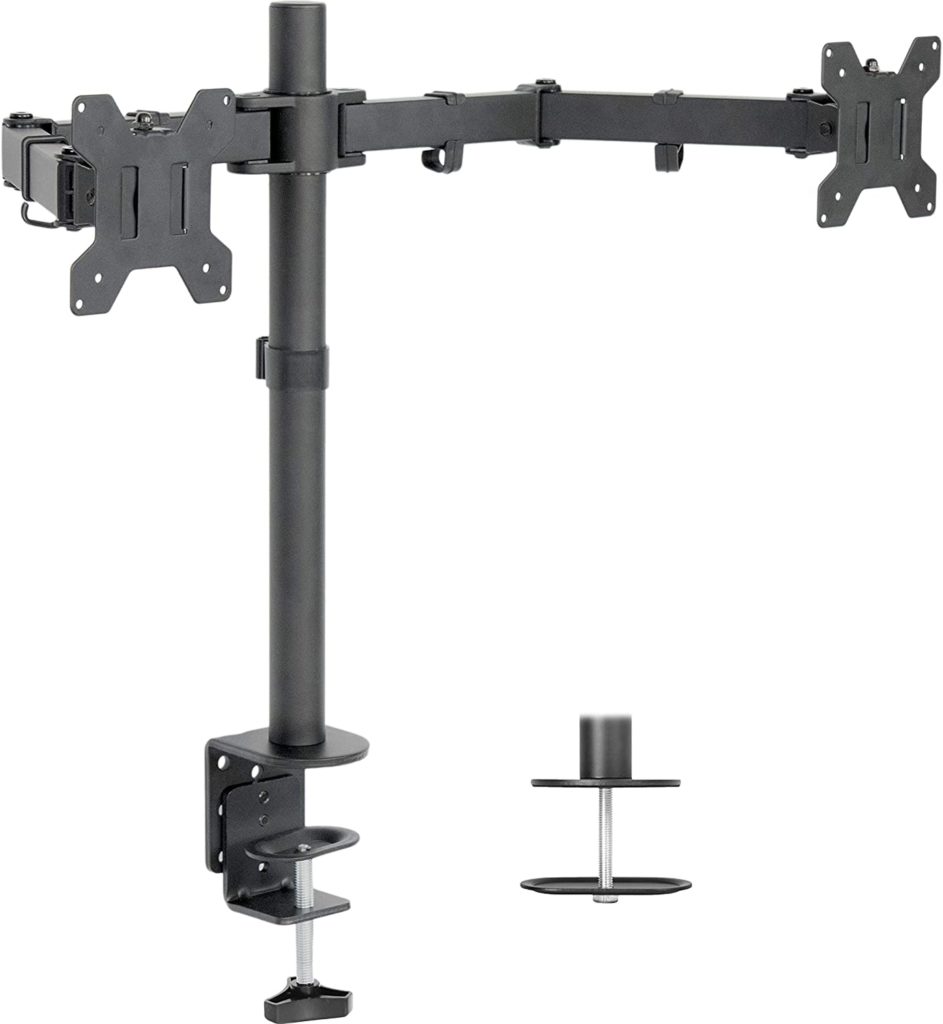 VIVO Dual Heavy Adjustable Desk Mount LCD