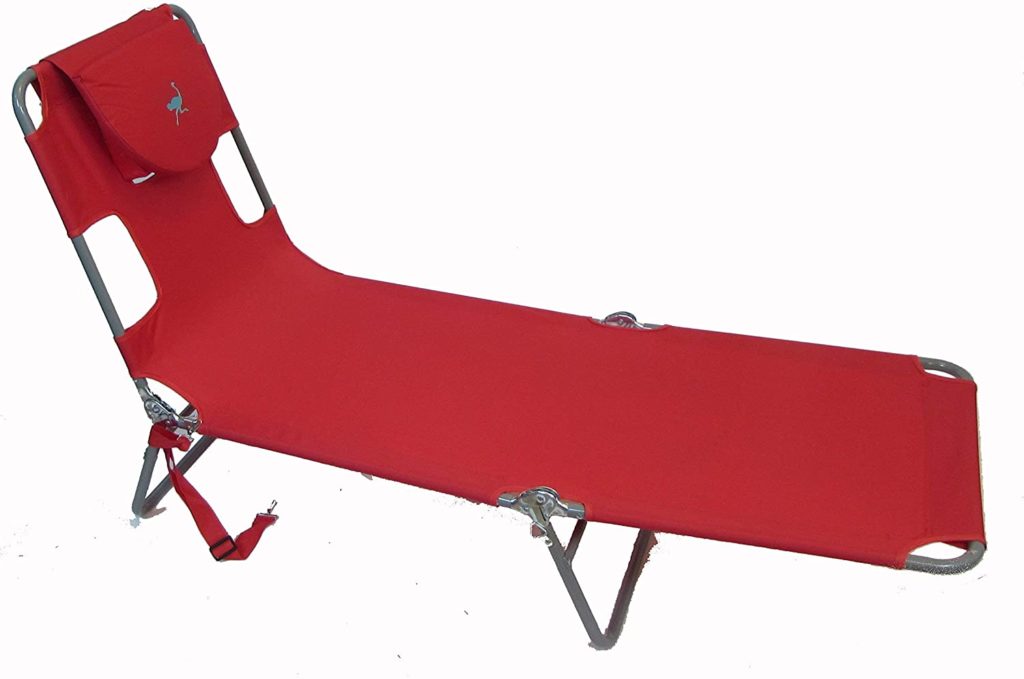 Ostrich Chaise Red