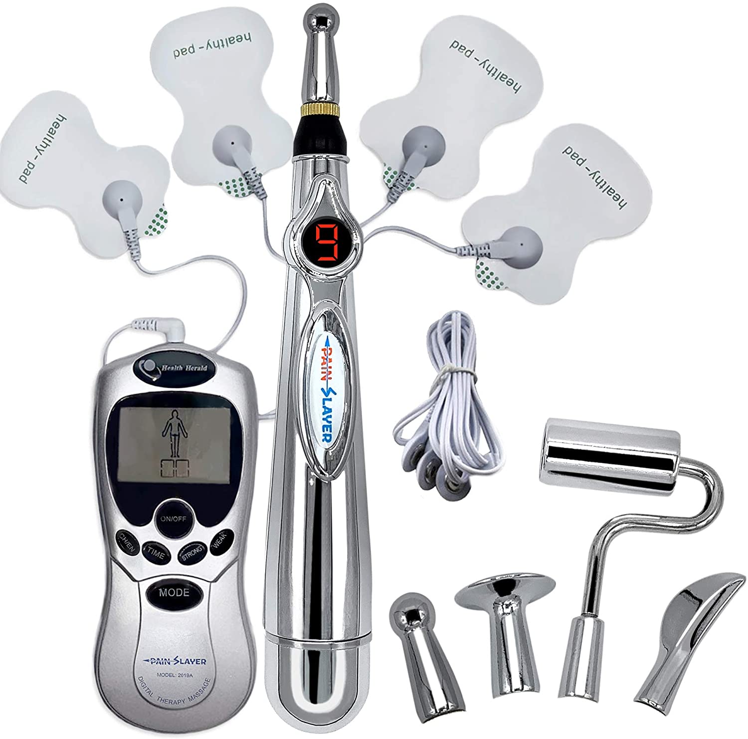 PAIN SLAYER Plus Energy Relief Electric Therapy Machine Acupuncture Massage Pen